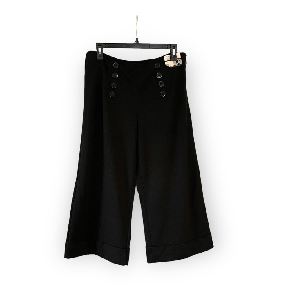 NWT New York & Company Stretch City Knit Crop Wide Leg pants